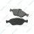 Колодки тормозные передние Ford Transit Connect 2002-2013 BB0504