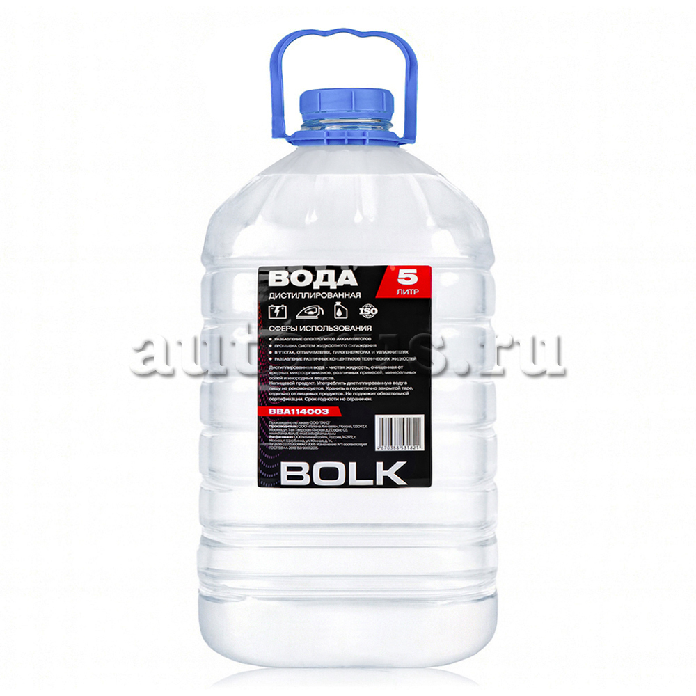 Вода дистиллированная 5л BOLK BBA114003