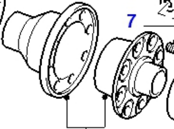 Корпус дифференциала Ford Transit 1991 - 2000 ( 34 мост ) 6197824 92VB 4204 AA