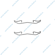 Монтажный к-кт колодок передних Ford Transit Connect 2002-2013 D42345A