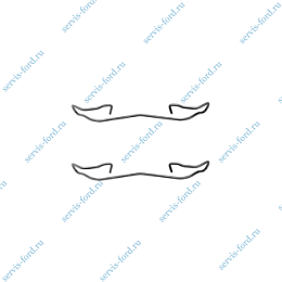 Монтажный к-кт колодок передних Ford Transit Connect 2002-2013 D42345A